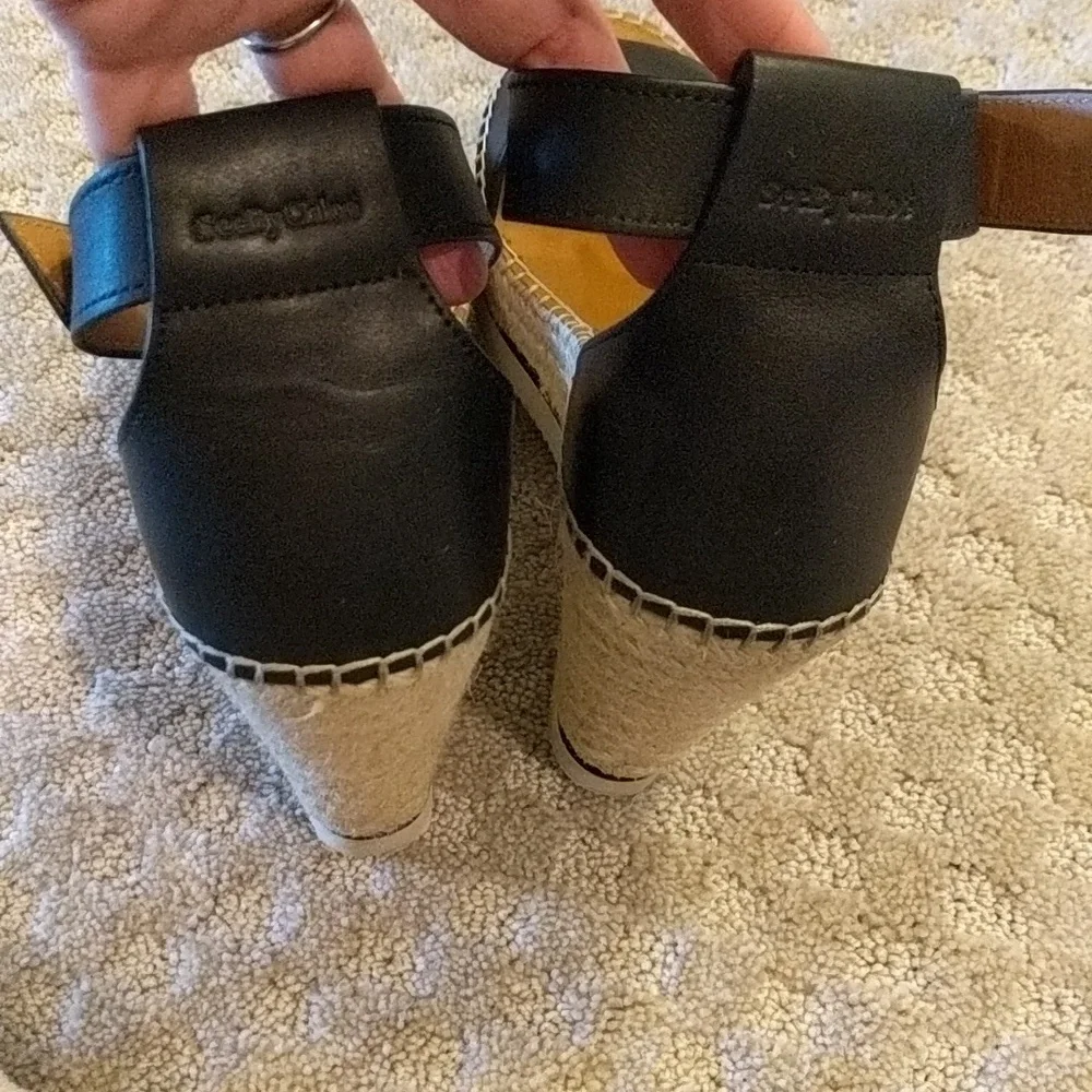 See by Chloe wedge espadrilles leather - Picture 4 of 8